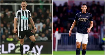 Sven Botman, William Saliba, Newcastle United, Premier League, Arsenal