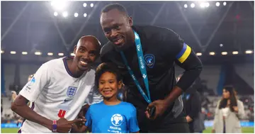Usain Bolt, Soccer Aid, Humble, Mo Farah, Sprint Legend, UNICEF