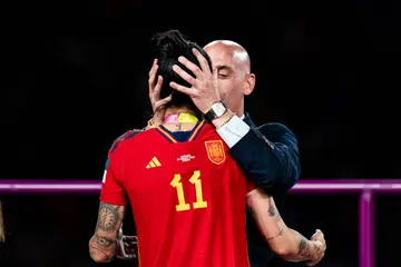 Luis Rubiales kissed Jennifer Hermoso on the lips during the presentation ceremony of the 2023 FIFA Women's World Cup.