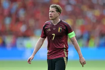 Kevin De Bruyne was in no mood to engage the media shortly after Belgium's defeat to Slovakia in the Euros on June 17, 2024.