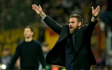 Roma's Italian coach Daniele De Rossi