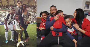 Kwadwo Asamoah and his family. SOURCE: Instagram/ @asamoahkwadwo