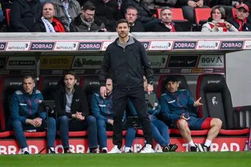 Bayer Leverkusen manager, Xabi Alonso, during the game against Sport-Club Freiburg on March 17, 2024, in Freiburg im Breisgau, Germany.