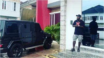 Super Eagles Legend Steps Out in Style in His N54m Benz to Support Nigeria in Their WCQ Against Liberia