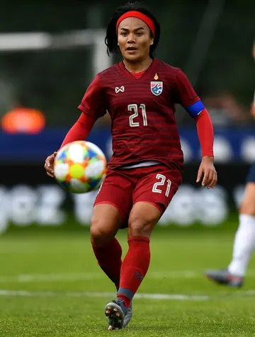 Kanjana Sungngoen captained Thailand at the 2019 World Cup as her team suffered a record 13-0 defeat to the USA. 'I think if they went easy on us, that is far more disrespectful,' Kanjana told AFP about the mismatch