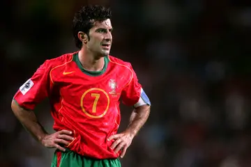 Luis Figo during a FIFA World Cup 2006 Qualifier 