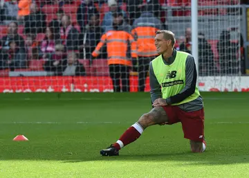 Daniel Agger during the LFC Foundation charity at Anfield