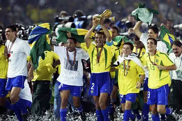 Brazil, Cafu, Ronaldo, Kaka, Ronaldinho, 2002 FIFA World Cup