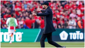 Ruud van Nistelrooij looks on during the Dutch Cup Final match between AFC Ajax and PSV Eindhoven. Photo by NESimages.