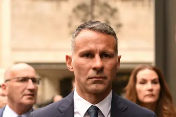 Ryan Giggs leaving a court appearance in May