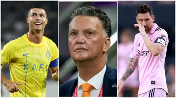 Louis Van Gaal, Cristiano Ronaldo, Lionel Messi