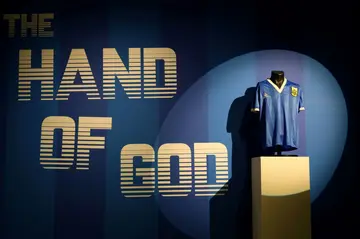 'Quite a journey': Diego Maradona's 'Hand of God' shirt