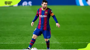 Lionel Messi during a La Liga Santander match