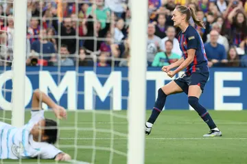 Barcelona's Norwegian forward Caroline Graham Hansen netted in both legs of the semi-final against Chelsea