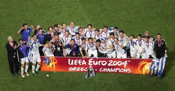 Greece, Portugal, Euro 2004, Angelos Charisteas, Cristiano Ronaldo, underdogs, Luis Figo, Lisbon.