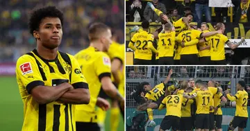 Karim Adeyemi, Embarrassing Fall, Celebrating, Sebastien Haller, Goal, Borussia Dortmund, Video, Sport, World, Soccer, Football, Bundesliga, SC Freiburg