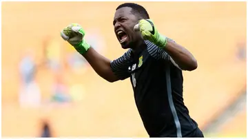 Itumeleng Khune speaks ahead of the Carling Cup final. Photo: