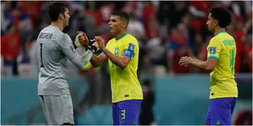 Thiago Silva, Alisson Becker, Marquinhos, Brazil, FIFA World Cup, Qatar