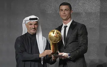 Cristiano Ronaldo won three accolades at the Globe Soccer Awards 