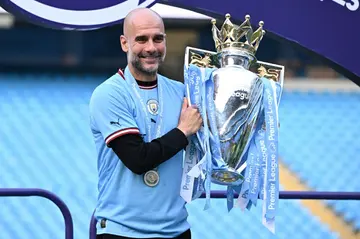 Pep Guardiola's Manchester City are two games away from a historic treble