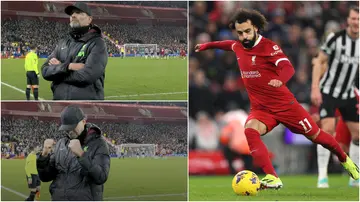 Jurgen Klopp, Mohamed Salah, Liverpool, penalty, miss, turn away