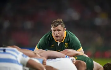 The Springboks in action against Argentina.