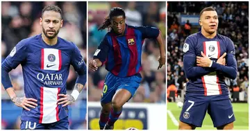 Lionel Messi, Kylian Mbappe, Ronaldinho