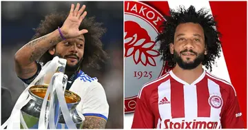 Marcelo, Olympiacos, Real Madrid