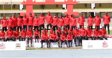 A section of Team Kenya athletes who took part in the 2020 Summer Games. Photo: Twitter/@AthletcsKenya.