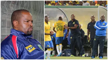 Kaizer Chiefs want Mamelodi Sundowns coach Manqoba Mngqithi. Photos: Carl Fourie and Lefty Shivambu. 