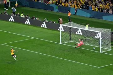 Cortnee Vine scores Australia's winning penalty against France