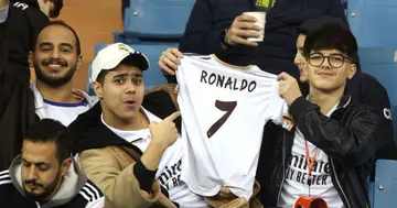 Real Madrid, Supporters, Spotted, Cristiano Ronaldo, Shirts, Supercopa, Game, Saudi Arabia, Sport, World, Soccer, Valencia