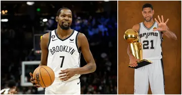 Kevin Durant, Tim Duncan, Brooklyn Nets, San Antonio Spurs, NBA