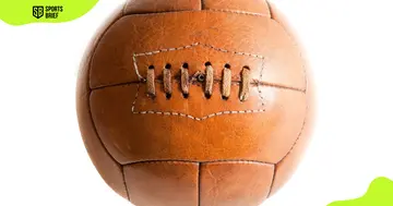 A vintage soccer ball