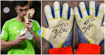 Emiliano Martinez, auction, World Cup gloves, Argentina, France