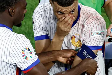 Kylian Mbappe broke his nose in France's 1-0 win over Austria at Euro 2024 on Monday