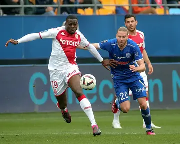 Monaco's Youssouf Fofana (L) featured for France in the World Cup final against Argentina