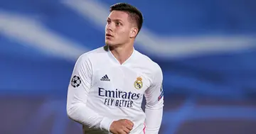Real Madrid star Luka Jovic. Photo by Diego Souto.