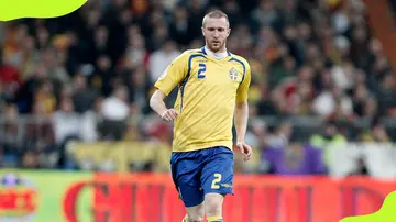Sweden's Mikael Nilsson against Spain