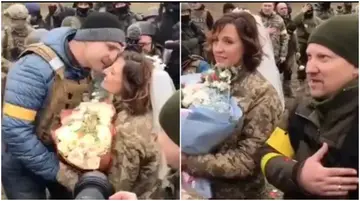 Emotional Moment As Boxing Legend Conducts Wedding on the Frontline in Ukraine