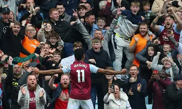 Ollie Watkins (C) scored twice as Aston Villa beat Newcastle