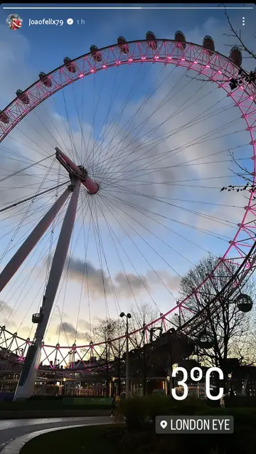 Joao Felix, London Eye, Chelsea, England, Millennium Wheel, tourism.
