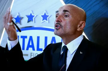 Special feeling: Luciano Spalletti faces the media ahead of his debut as Italy coach