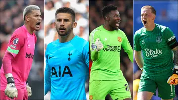 Alphonse Areola, Gugliemo Vicario, Andre Onana, Jordan Pickford, Mark Flekken, Thomas Kaminski, Bernd Leno, goalkeepers, saves, top 10, Premier League.