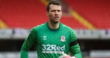 Marcus Bettinelli in Middlesbrough colours.