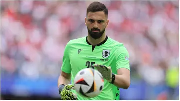 Giorgi Mamardashvili, Georgia, Czech Republic, Volksparkstadion, Euro 2024, Germany.