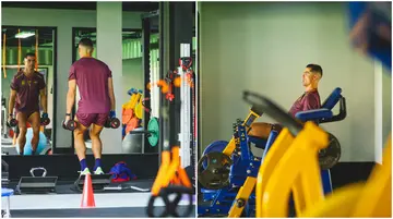 Ronaldo, gym, work out, Al-Nassr