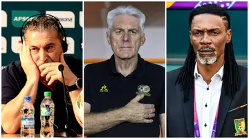 AFCON 2023, sacked, coaches, Jose Peseiro, Hugo Broos, Rigobert Song. Round of 16.