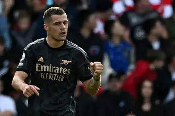 Granit Xhaka put Arsenal in front at Southampton