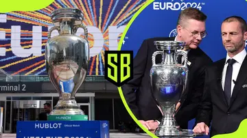 The UEFA Euro trophy